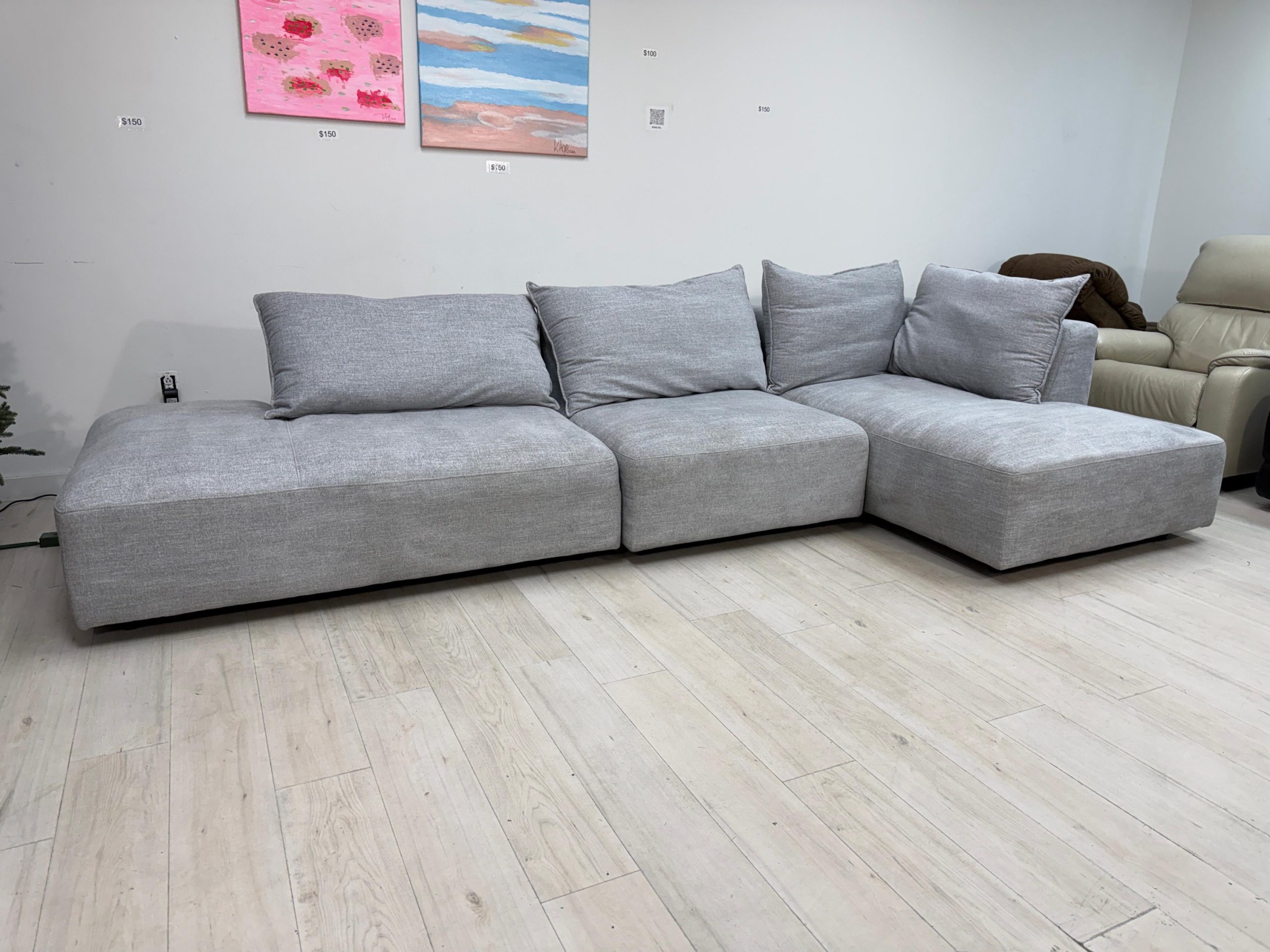 Macon 3-piece Fabric Modular Sectional