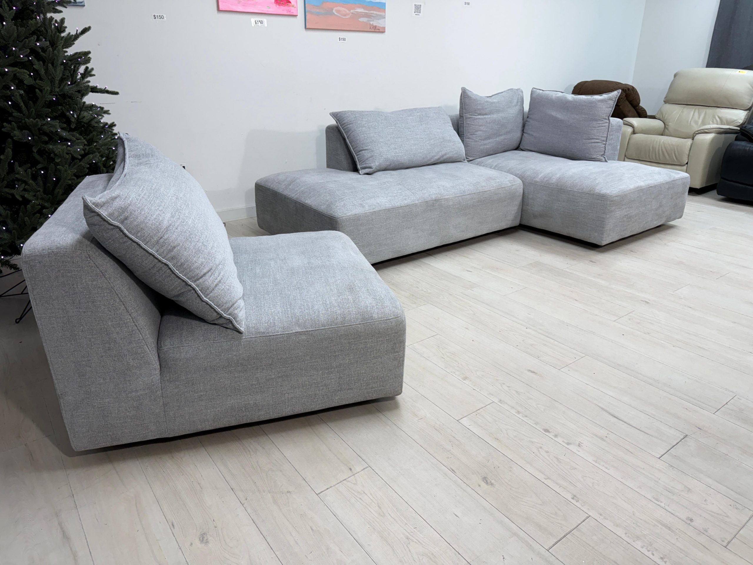 Macon 3-piece Fabric Modular Sectional - Image 8