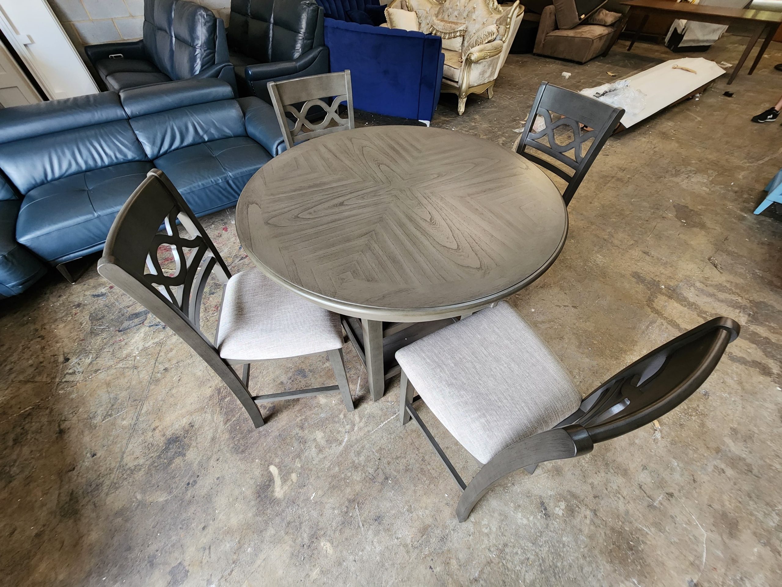 Turgeon 4 - Person Solid Wood Top Four Leg Dining Set