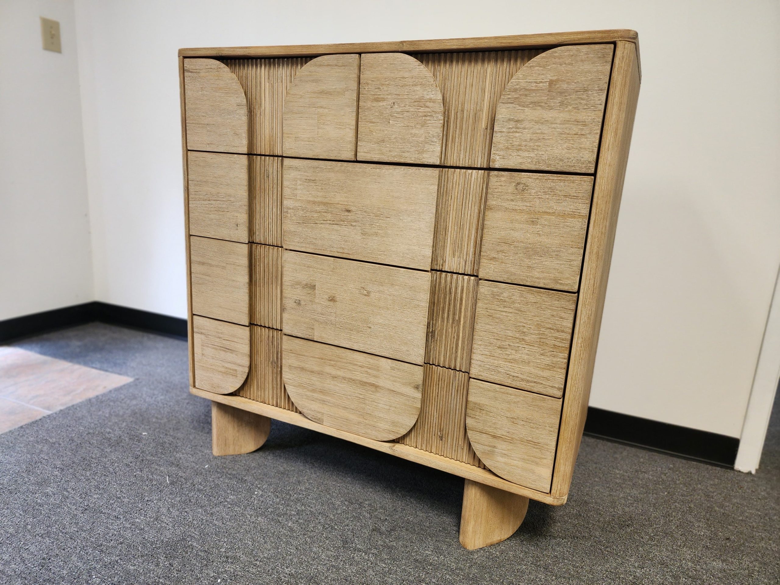 Lemannville Hina 5-Drawer Acacia Chest - Image 5