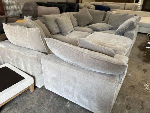 Sereen 6-piece Fabric Modular Sectional, Taupe - Image 5