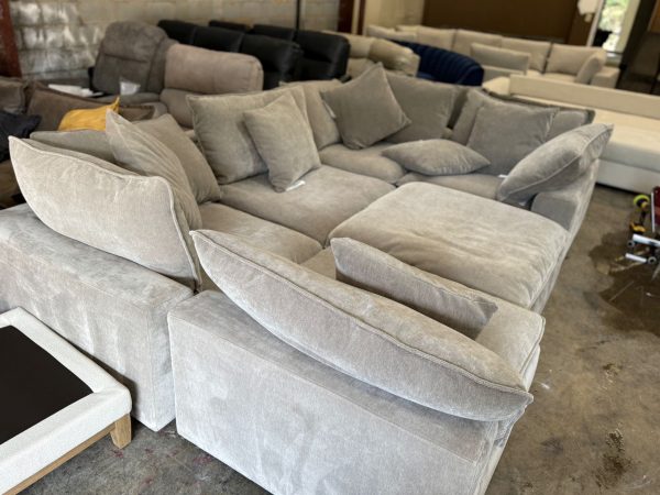 Sereen 6-piece Fabric Modular Sectional, Taupe - Image 3