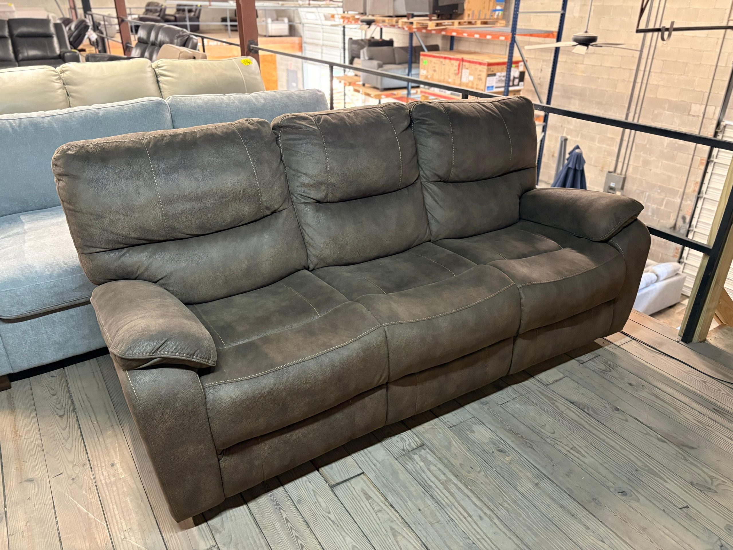 Barcalounger Fabric Reclining Sofa - Image 3
