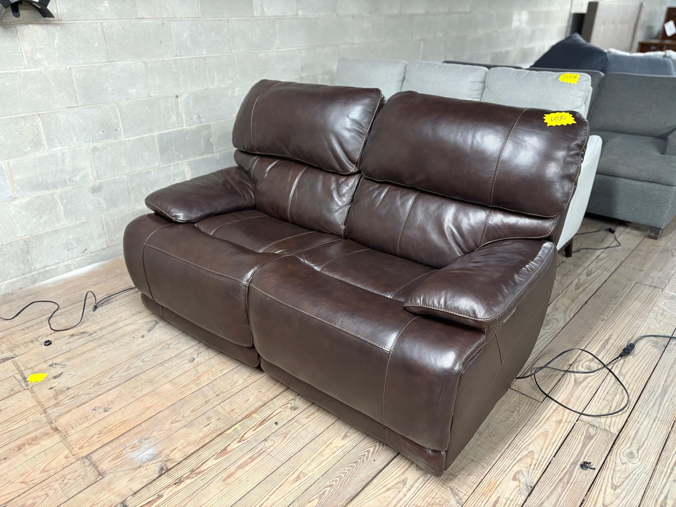 Aleena Leather Power Reclining Loveseat with Power Headrest - Image 5