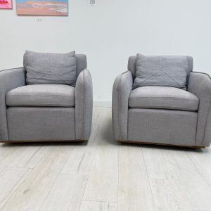 Carrara Fabric Swivel Accent Chair