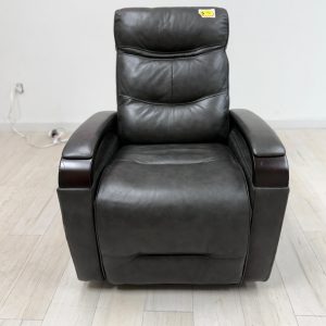 Genuine Leather Power Recliner Chair for Adults, Electric Zero Wall Recliner