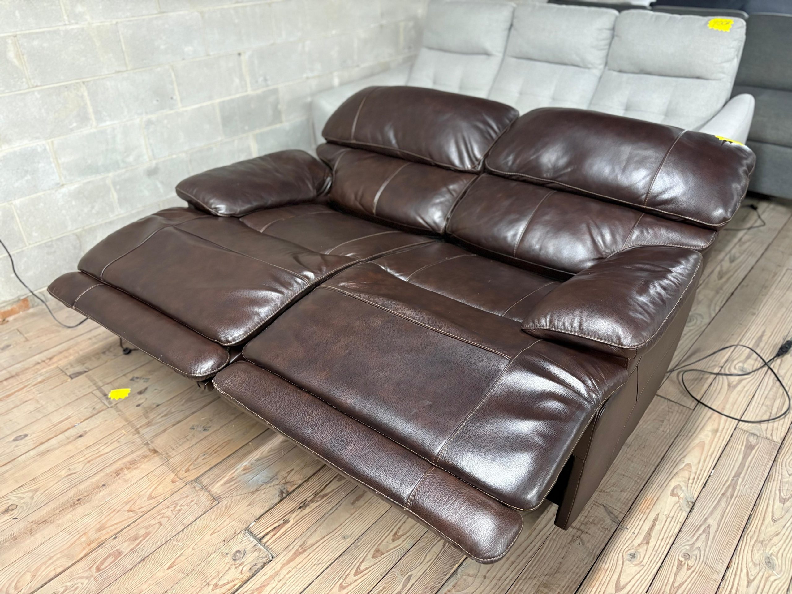 Aleena Leather Power Reclining Loveseat with Power Headrest - Image 2