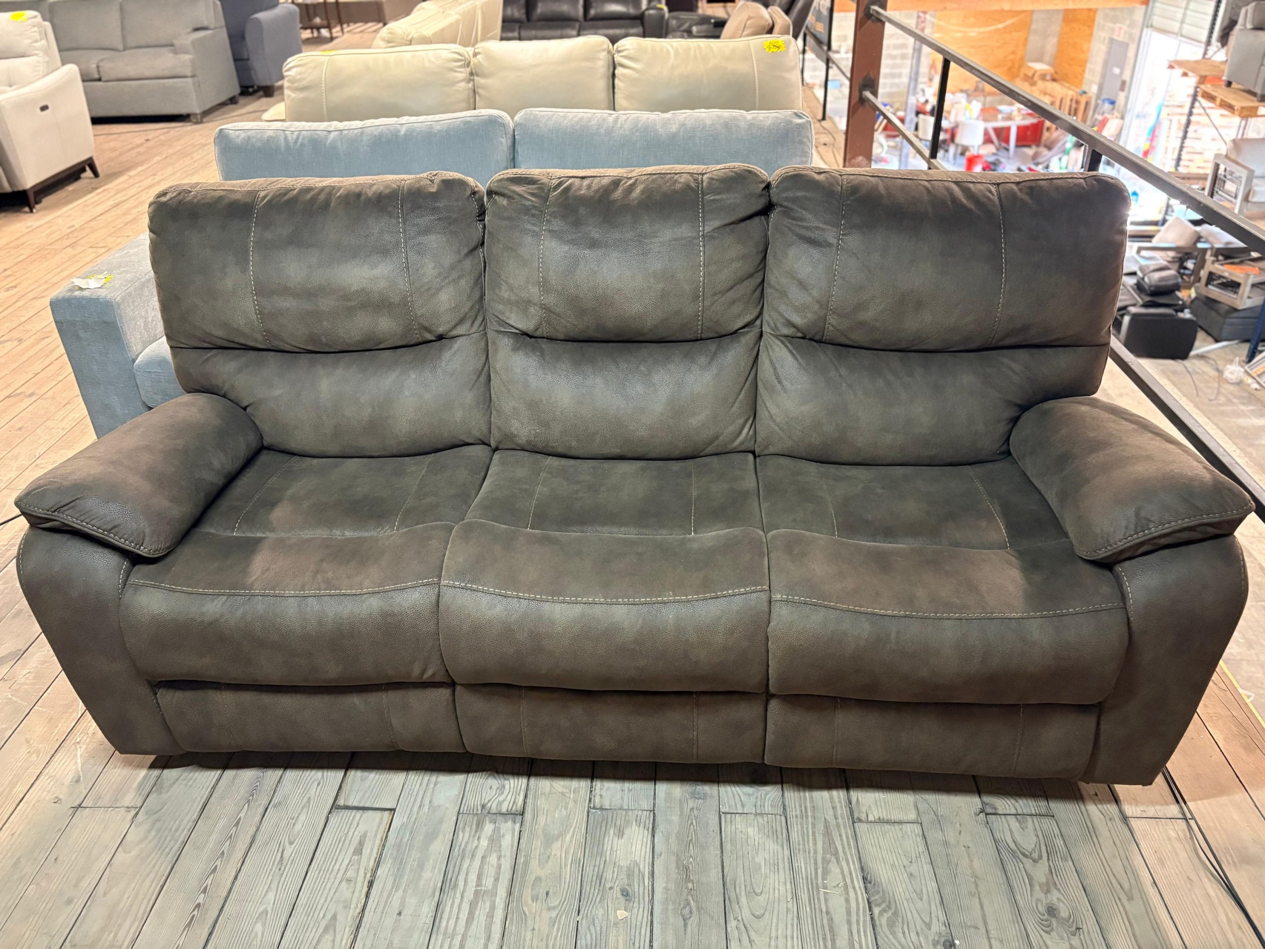 Barcalounger Fabric Reclining Sofa - Image 5