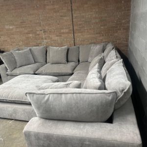 Sereen 6-piece Fabric Modular Sectional, Taupe
