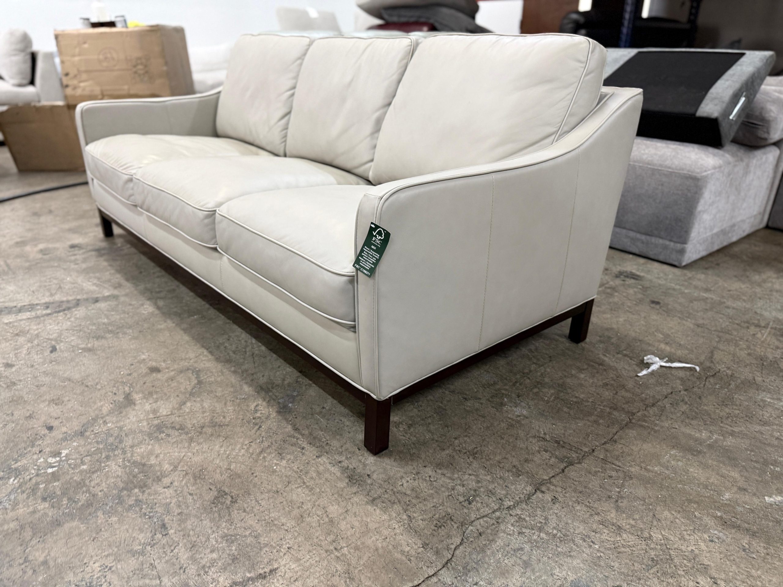 Simon Li Leather Sofa - Image 4