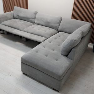 Thomasville Miles Fabric Sectional with Storage Ottoman