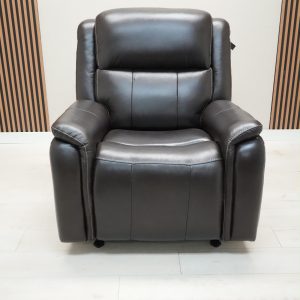 Barcalounger Bryson Leather Power Rocker Recliner with Power Adjustable Headrest