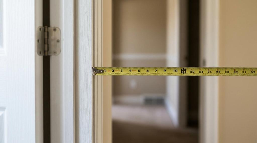 measure doorways for sofa delivery