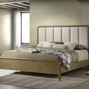 Amsbury Upholstered Bed, Nutmeg – view 1