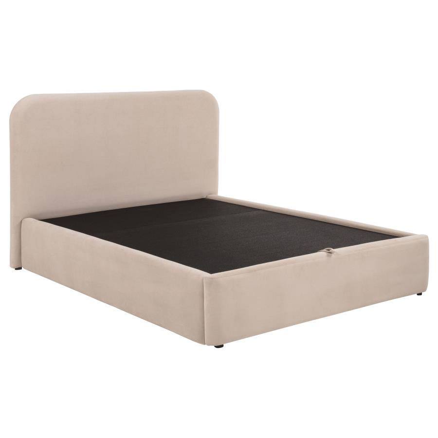 Anders Lift Storage Bed, Beige – view 2