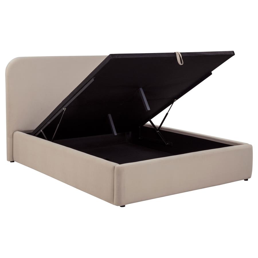 Anders Lift Storage Bed, Beige – view 3
