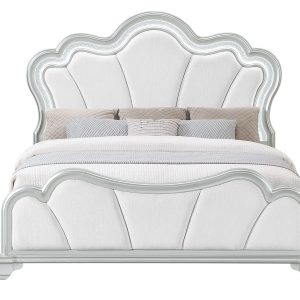 Aria Bed with LED, Silver – view 1