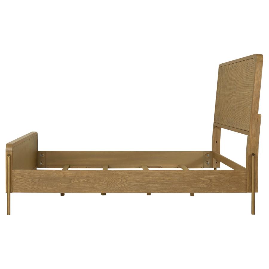 Arini Rattan Panel Bed, Sand Wash and Natural Cane – view 5