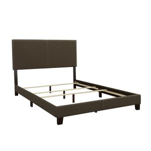 Boyd Upholstered Panel Bed, Charcoal – view 1