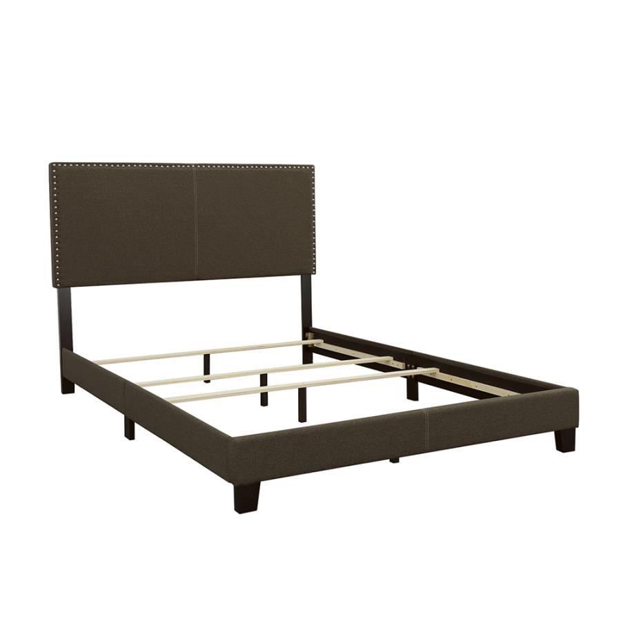 Boyd Upholstered Panel Bed, Charcoal – view 1