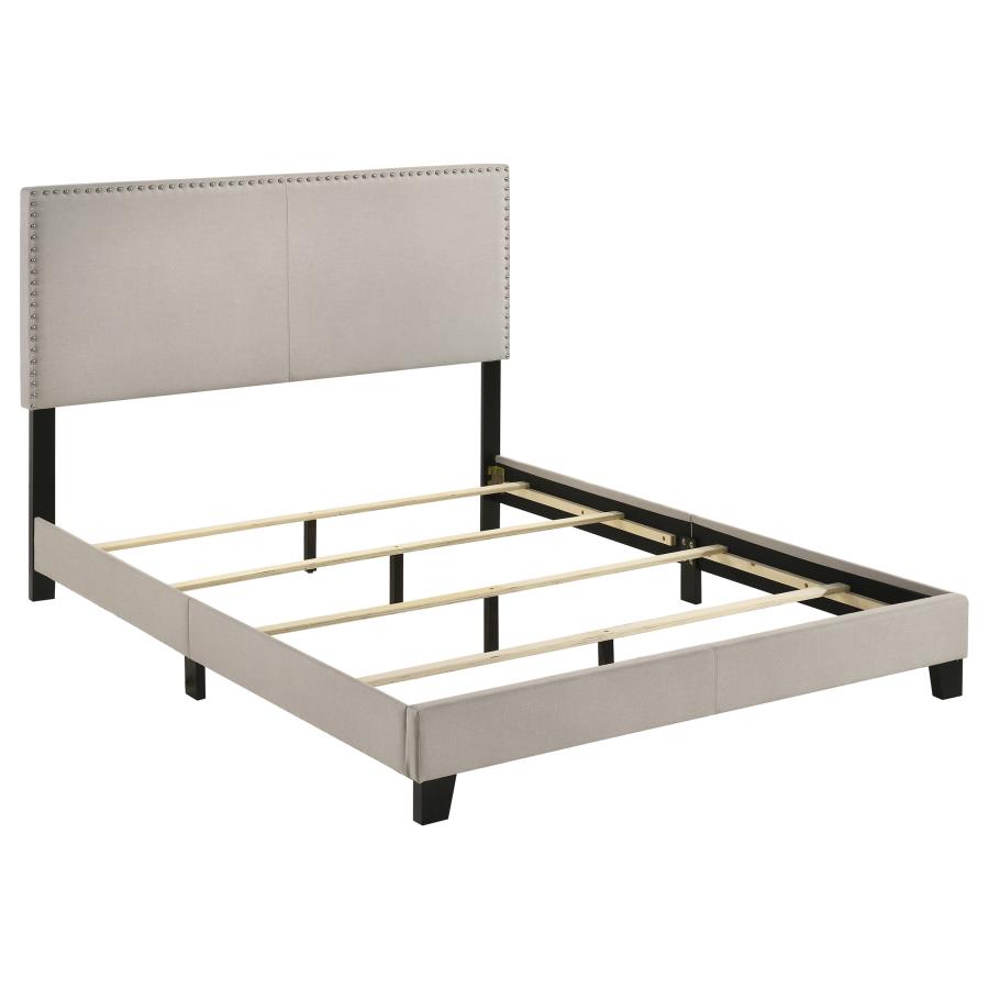Boyd Upholstered Panel Bed, Ivory – view 2