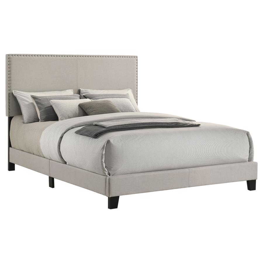 Boyd Upholstered Panel Bed, Ivory – view 3