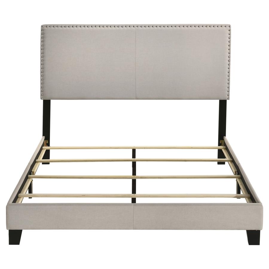 Boyd Upholstered Panel Bed, Ivory – view 4