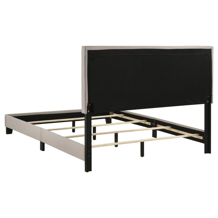 Boyd Upholstered Panel Bed, Ivory – view 5