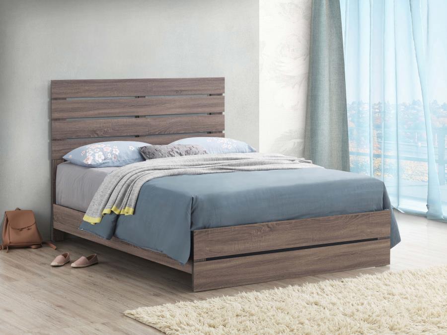 Brantford Panel Bed, Barrel Oak – view 1