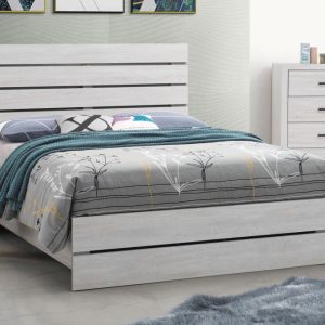 Brantford Panel Bed, Coastal White – view 1