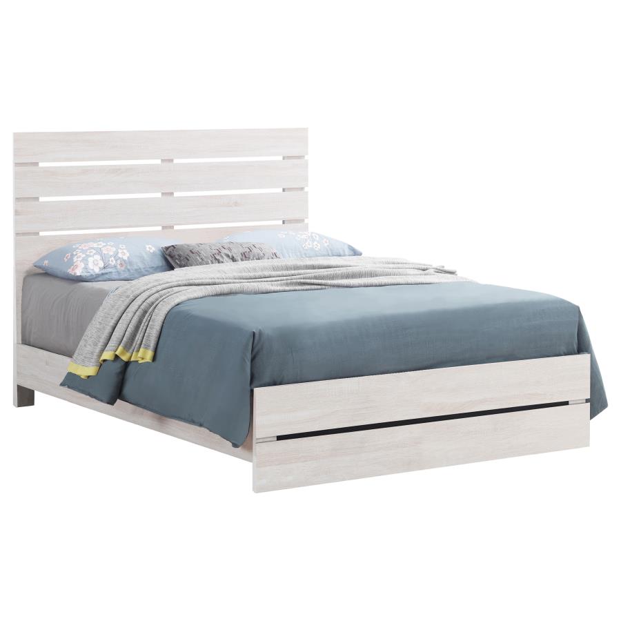Brantford Panel Bed, Coastal White – view 3