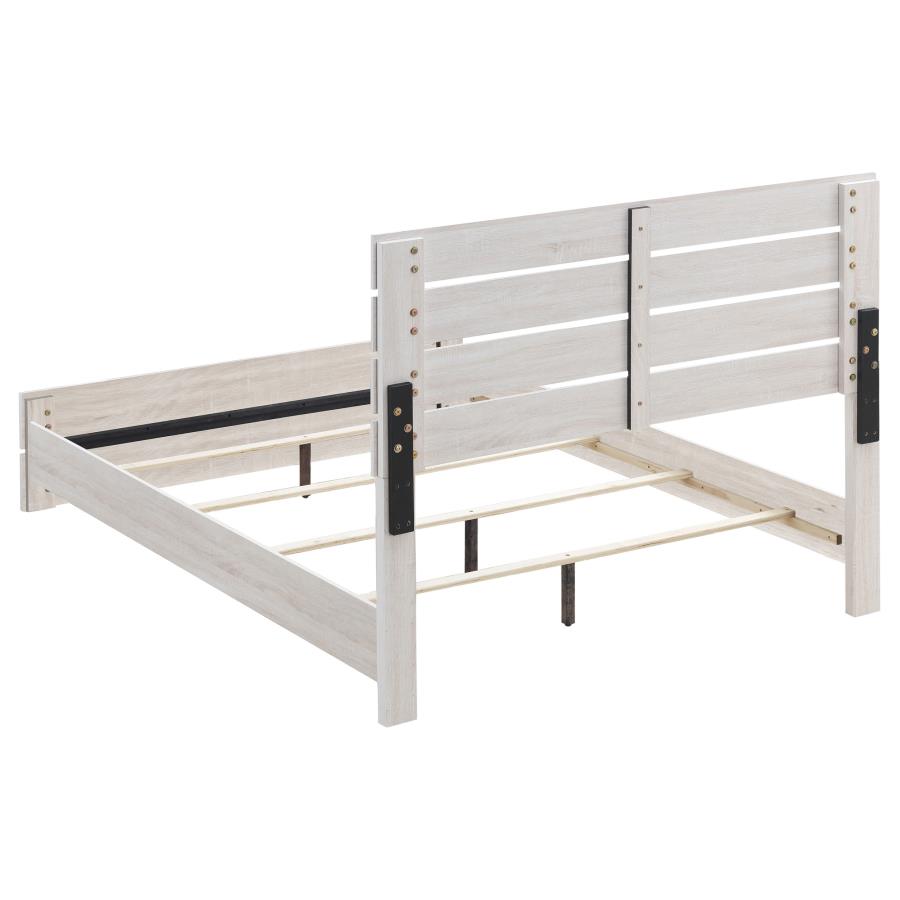 Brantford Panel Bed, Coastal White – view 4