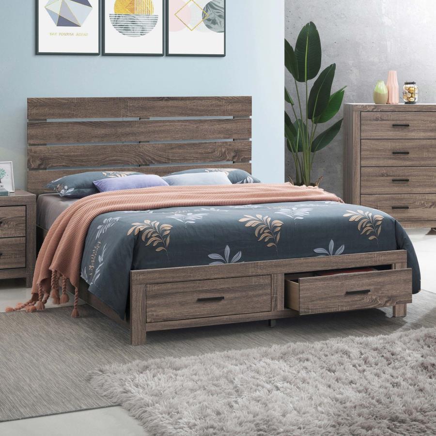Brantford Storage Bed, Barrel Oak – view 1