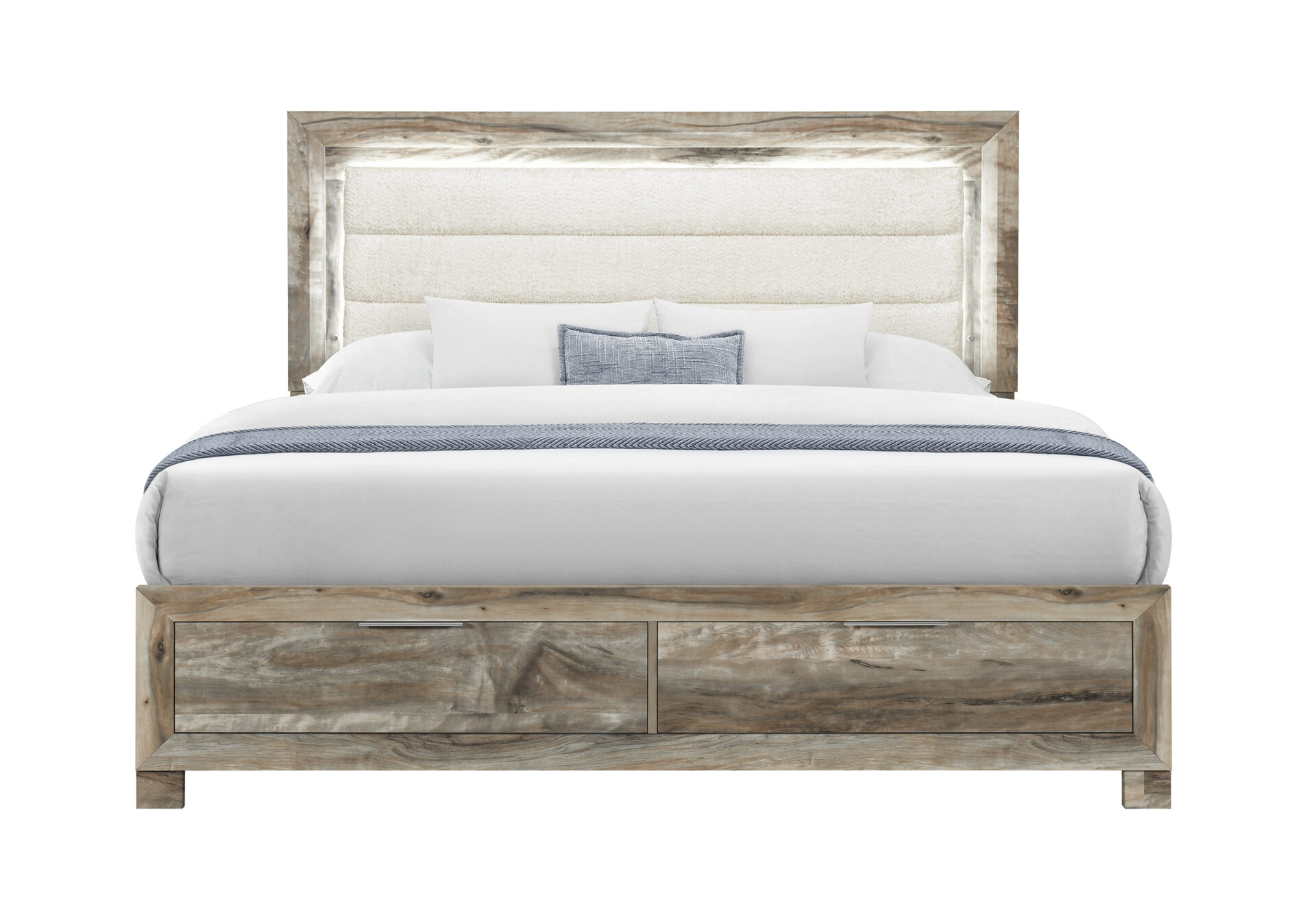 Callie Bed with Storage Footboard, Brown – view 1