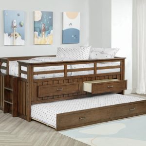 Carlsbad Captain's Bed with Trundle, Medium Brown – view 1