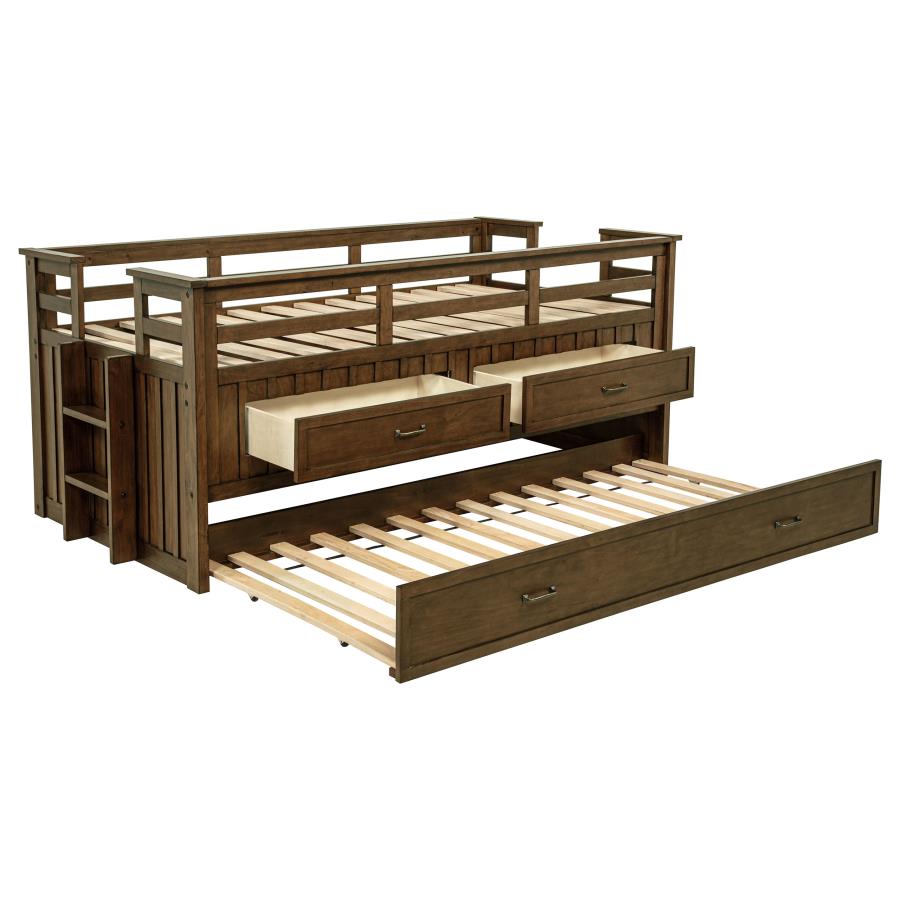 Carlsbad Captain's Bed with Trundle, Medium Brown – view 2