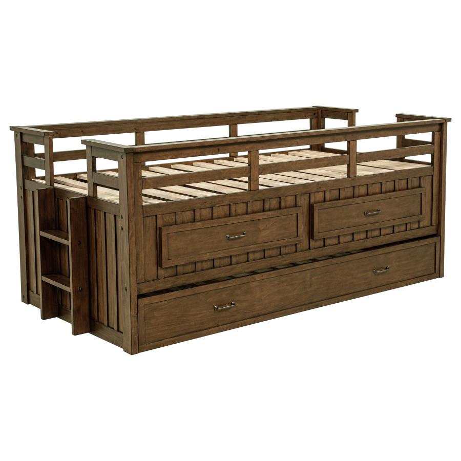 Carlsbad Captain's Bed with Trundle, Medium Brown – view 3