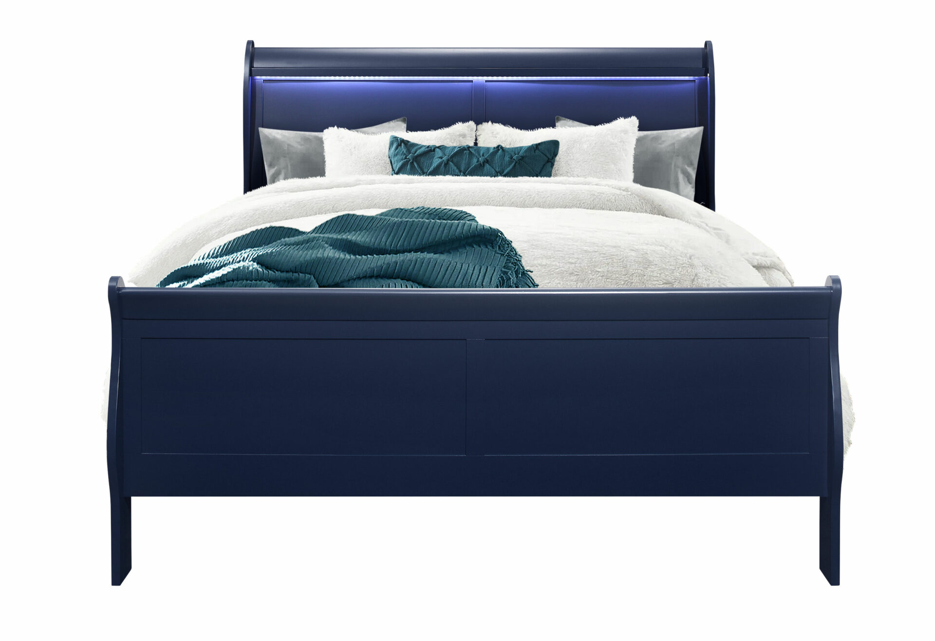 Charlie Bed with LED, Blue – view 5