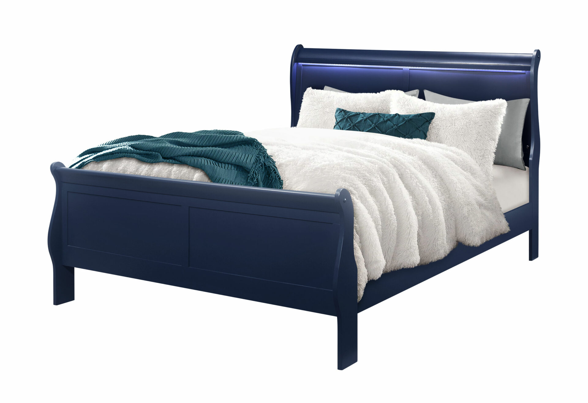 Charlie Bed with LED, Blue – view 6