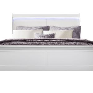 Charlie Bed with LED, White – view 1