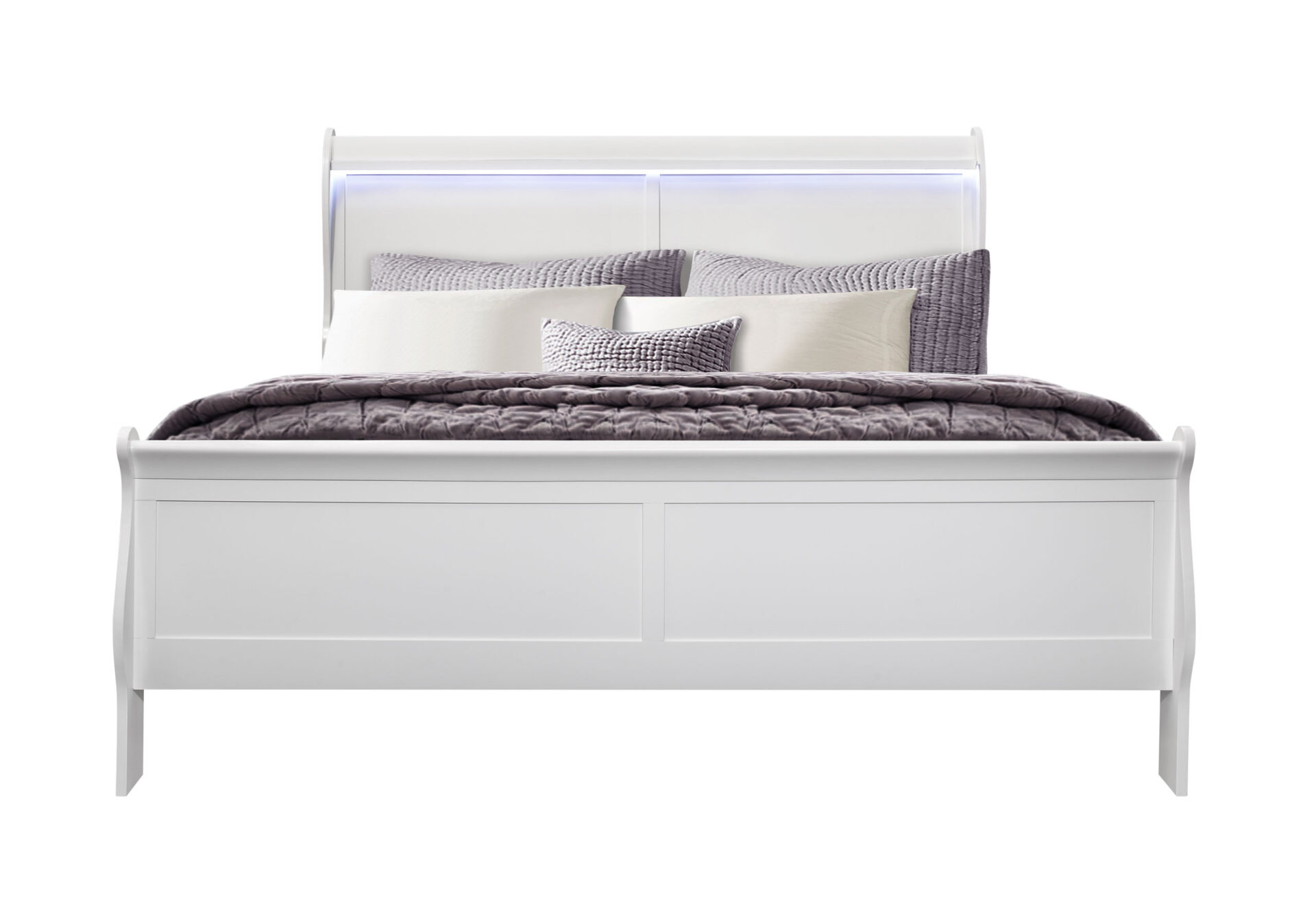 Charlie Bed with LED, White – view 1