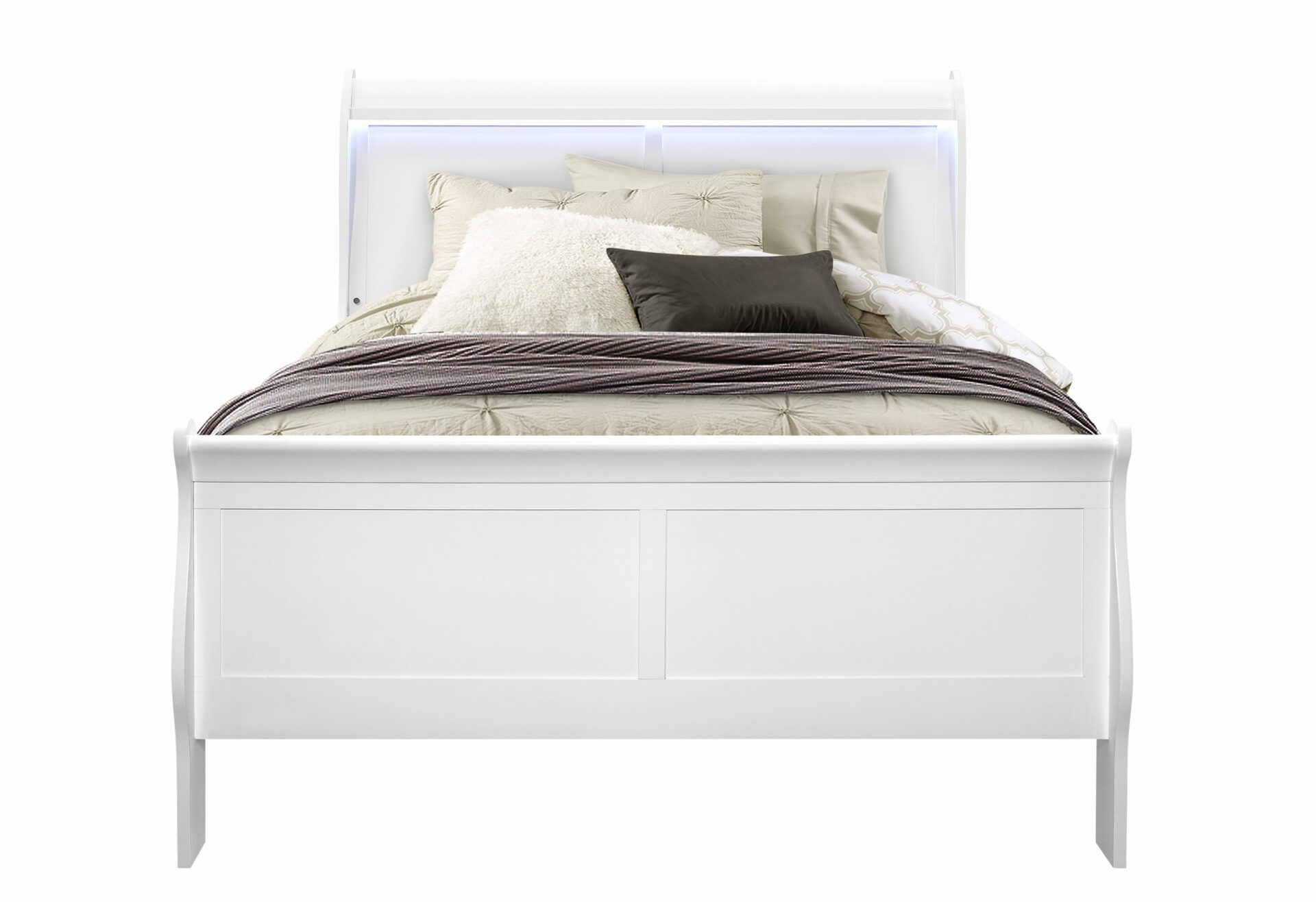 Charlie Bed with LED, White – view 6
