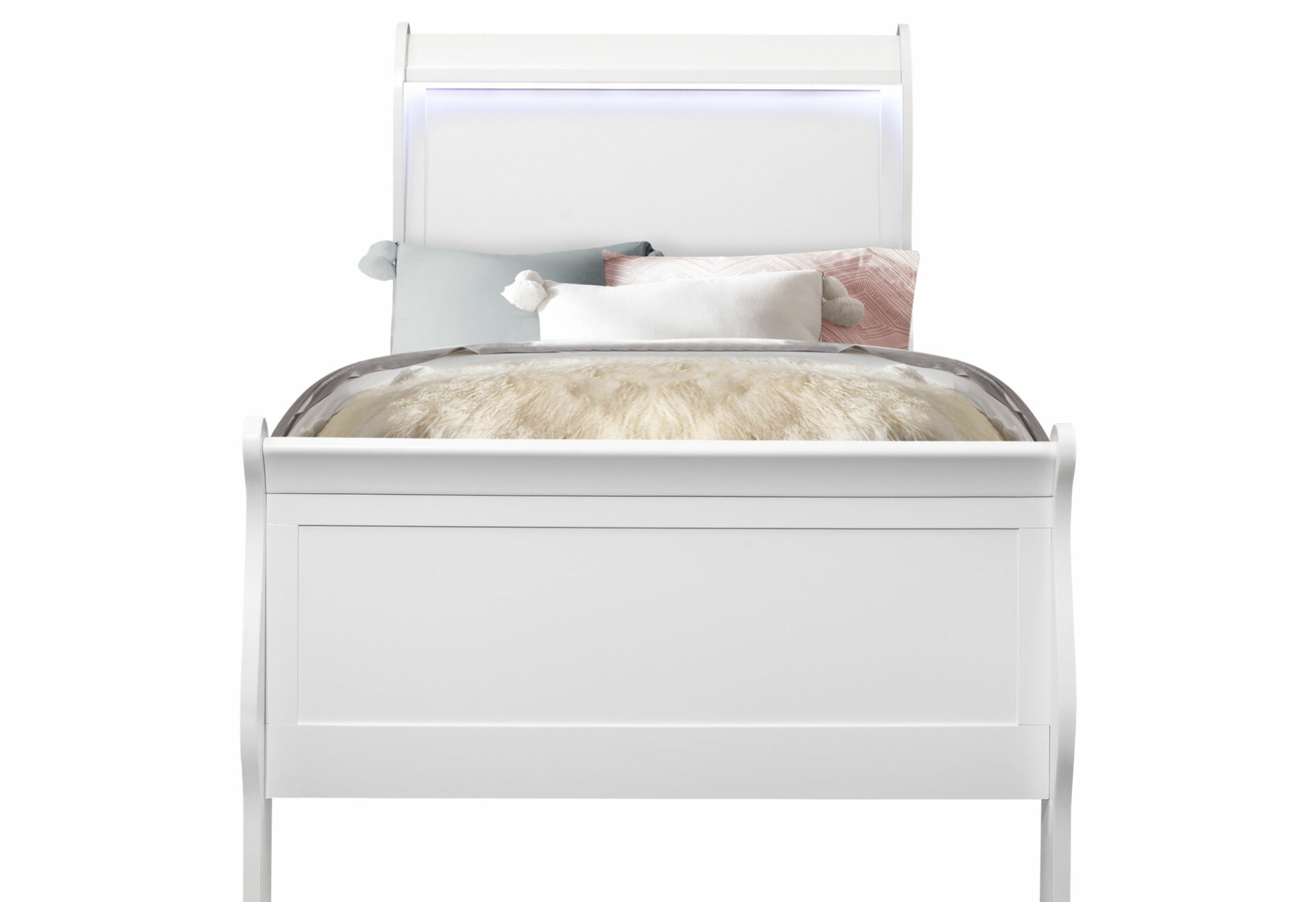 Charlie Bed with LED, White – view 7