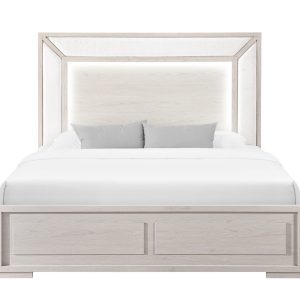 Clara Bed with LED, Beige – view 1