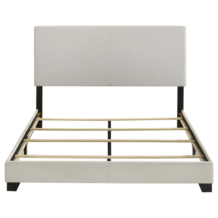 Dorian Fabric Panel Bed, Cream – view 4
