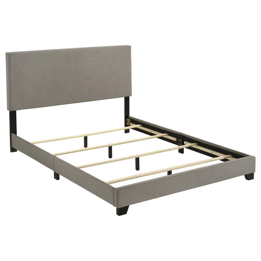 Dorian Fabric Panel Bed, Taupe – view 2
