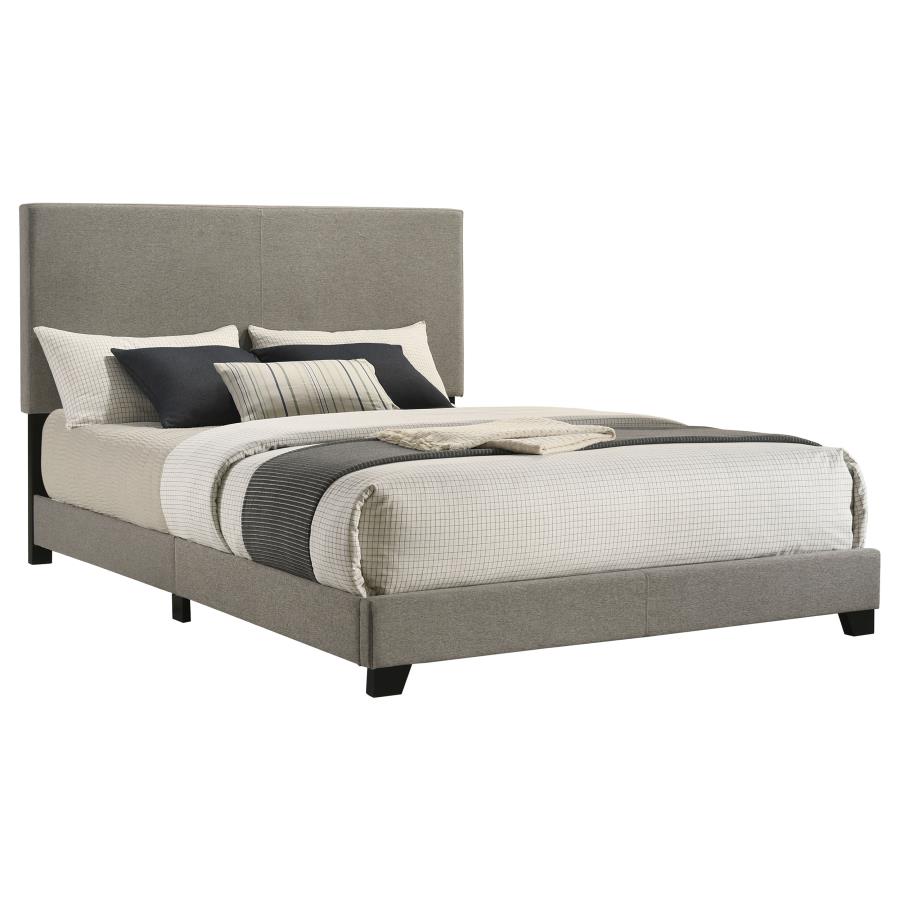 Dorian Fabric Panel Bed, Taupe – view 3