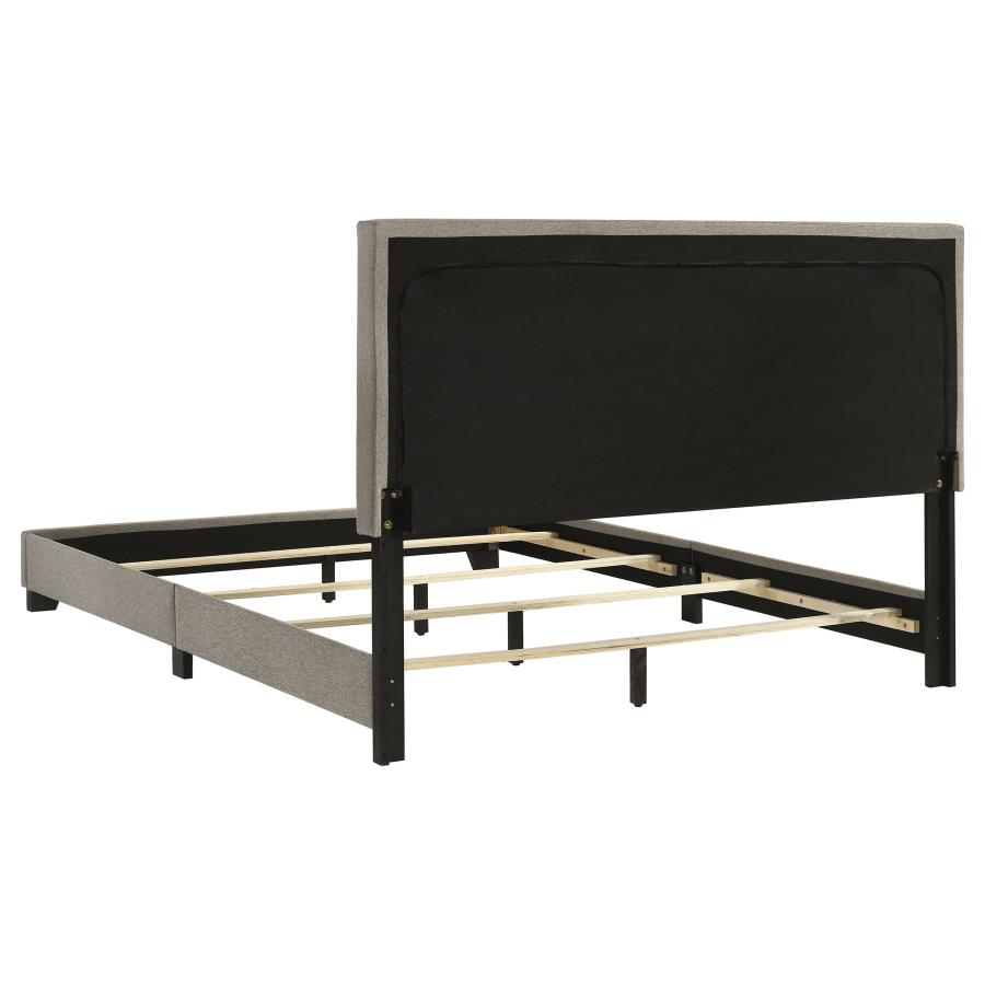 Dorian Fabric Panel Bed, Taupe – view 5