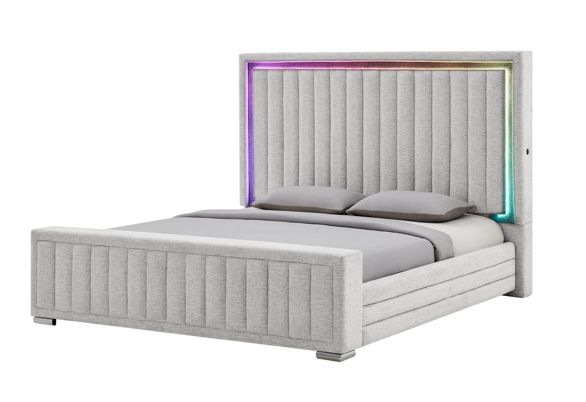 Elias Bed with Surround Sound, Grey – view 2