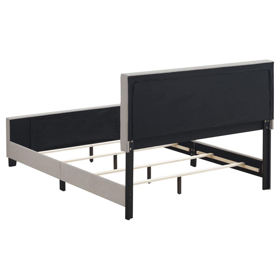 Fairfield Upholstered Panel Bed, Beige – view 4